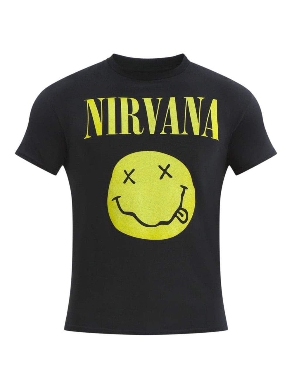 Nirvana Smiley Men's and Big Men's Graphic Tee Smiley, 2X
